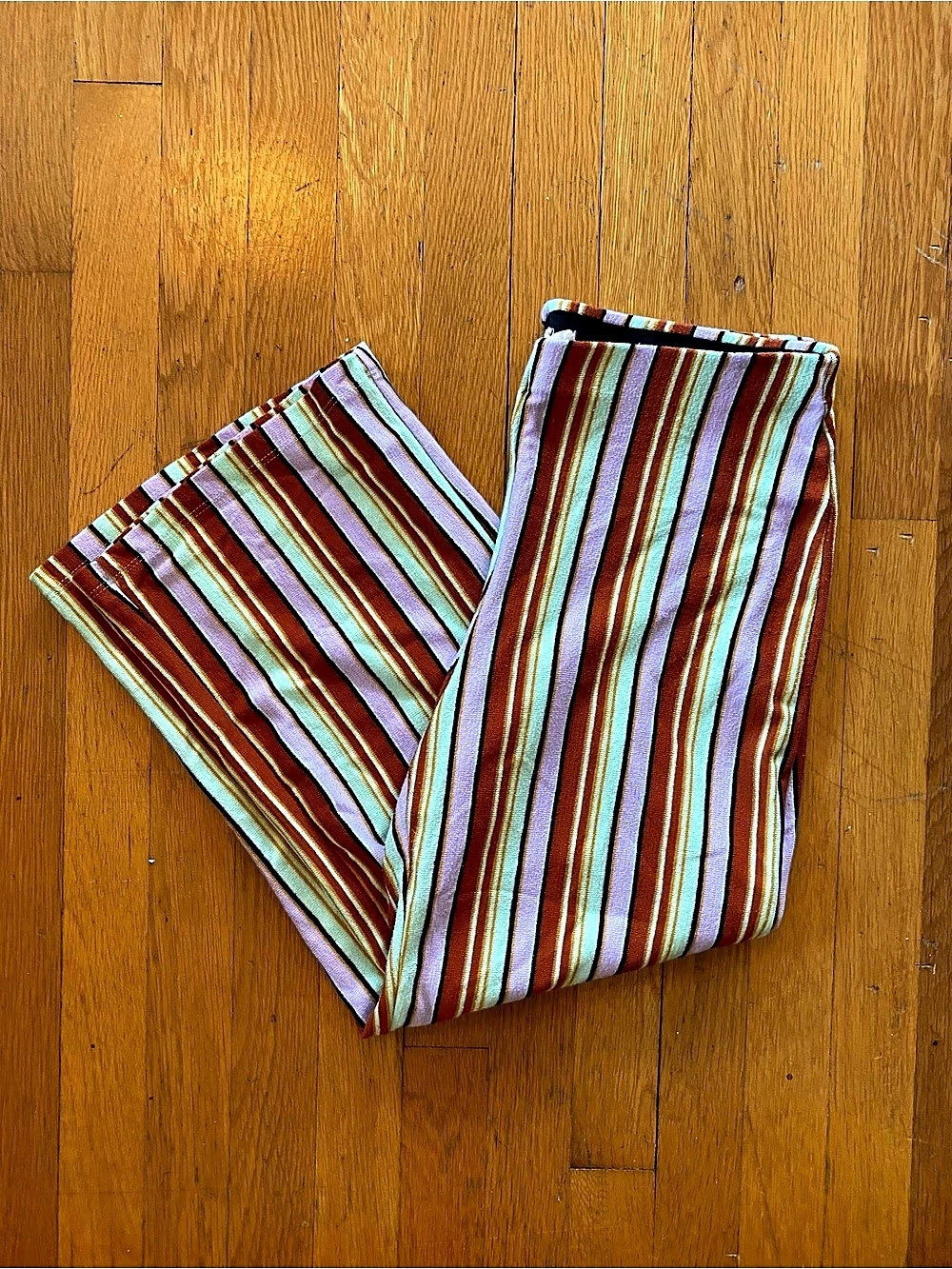UO Striped Wide-Leg Cropped Pants